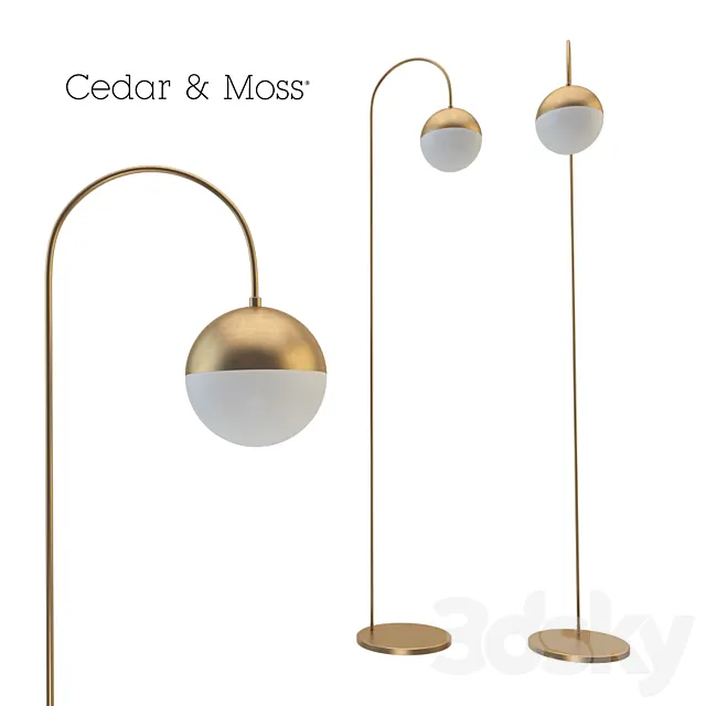 Torcher Cedar & Moss Floor Lamp 3DModel