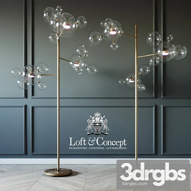Torcher giopato & coombes bolle bls 14 floor lamp 3D Model Free