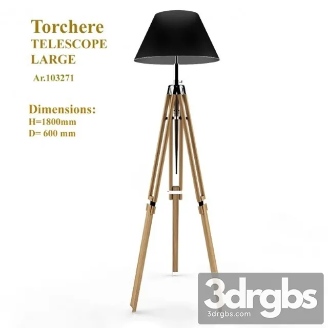 Torchere Eichholtz Telescope Large 3D Model Download
