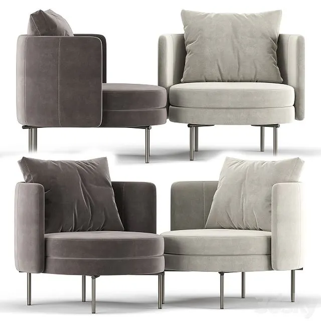 Torii armchair 3D Model