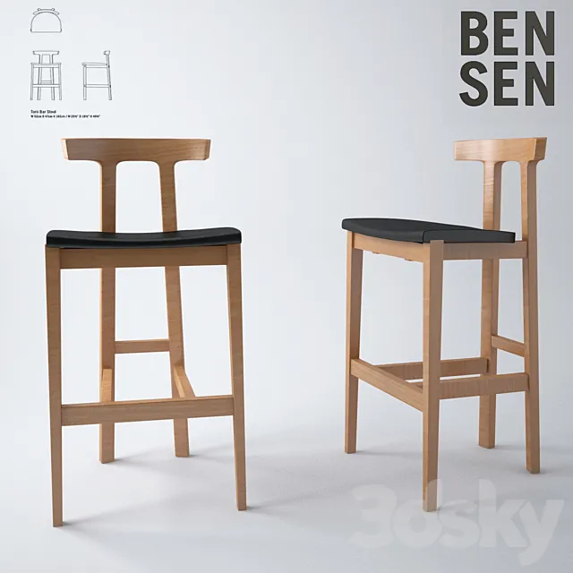 Torii Barstools _ Bensen 3D Model