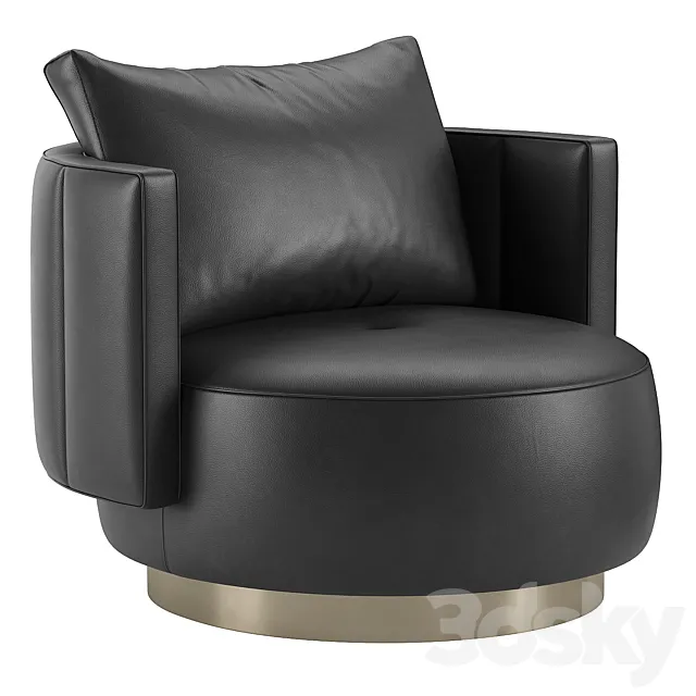 Torii Bold Armchair by Minotti 3D Model
