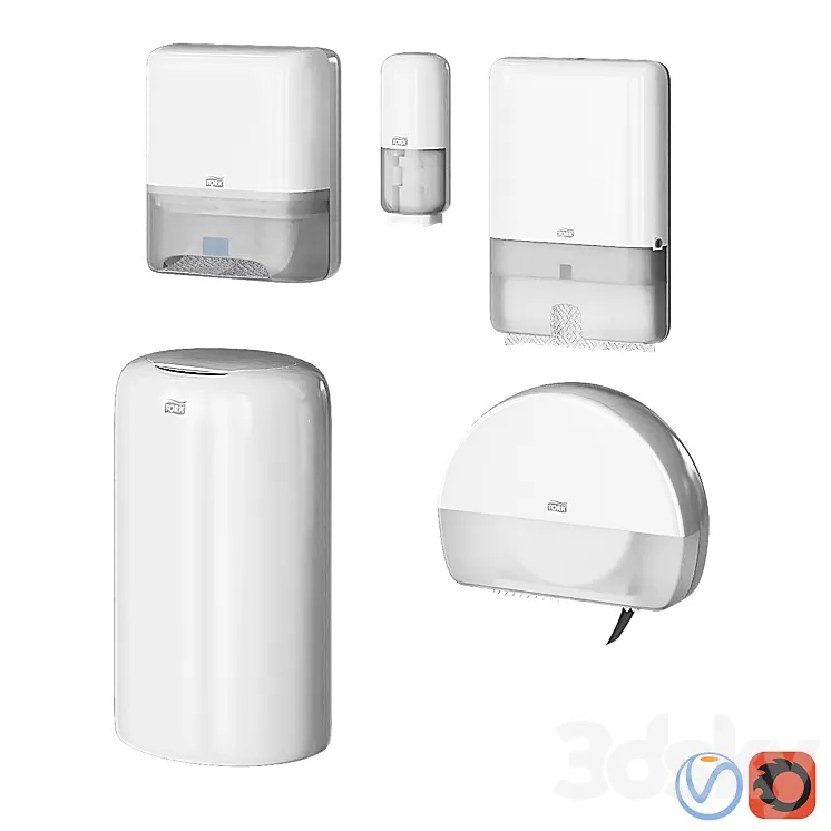 Tork elevation white 3D Model Free