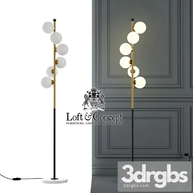 Torshier Celling Floor Lamp 3D Model Free