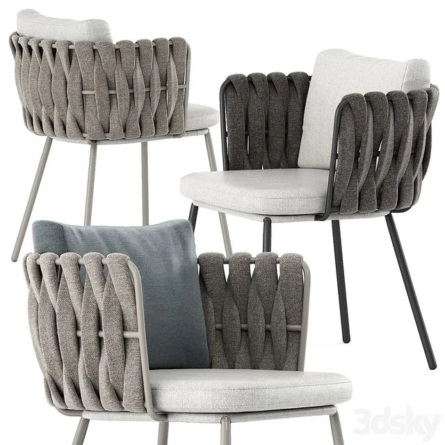 Tosca armchair by Tribu 3D Model