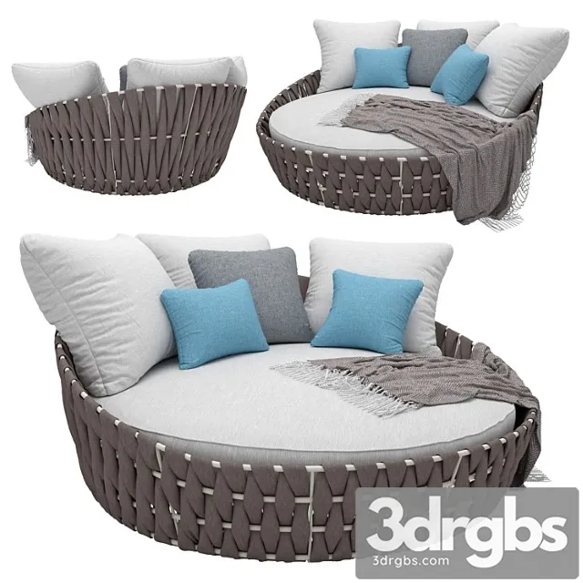 Tosca daybed 2 3D Model Free