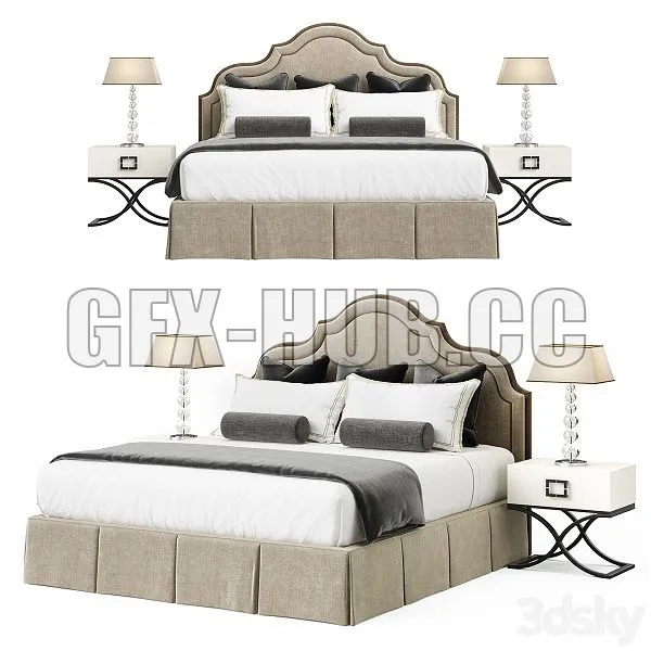 Toscanova Bed Grace 180 3D Model