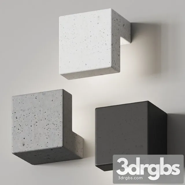 Toscot edge wall lamp 3D Model Free