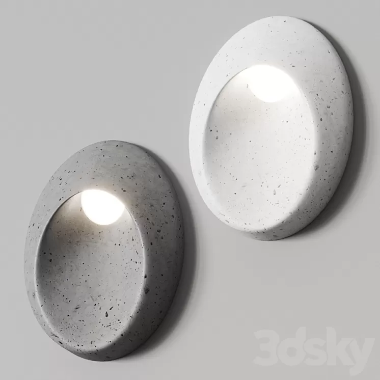 Toscot Oval Wall Lamp 3D Model