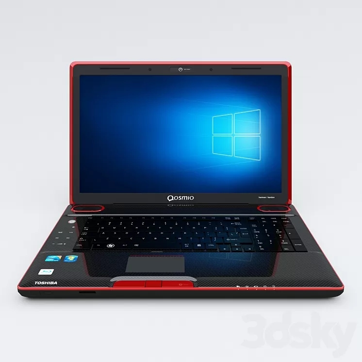 Toshiba Qosmio X500 Laptop 3D Model