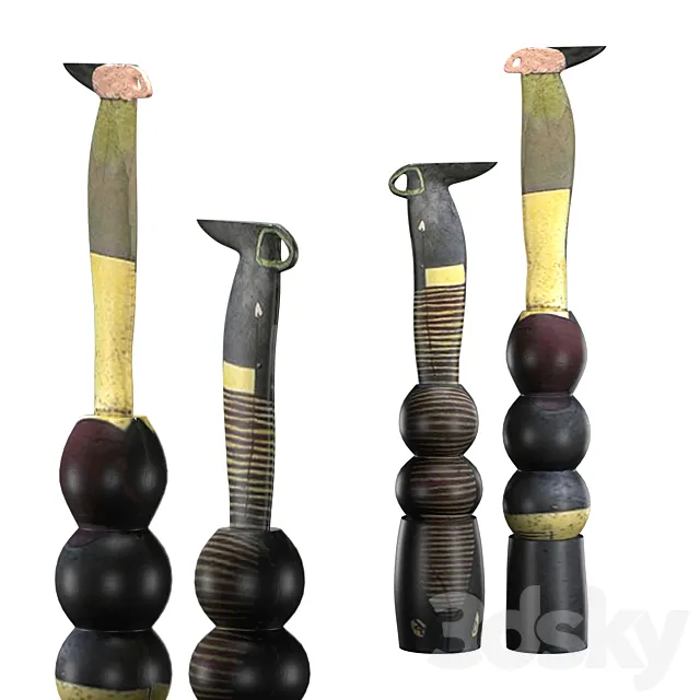 totem sculptures 3D Model