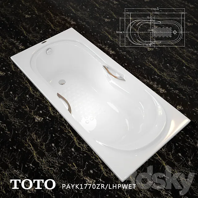 toto bathroom PAYK1770ZR 3DModel