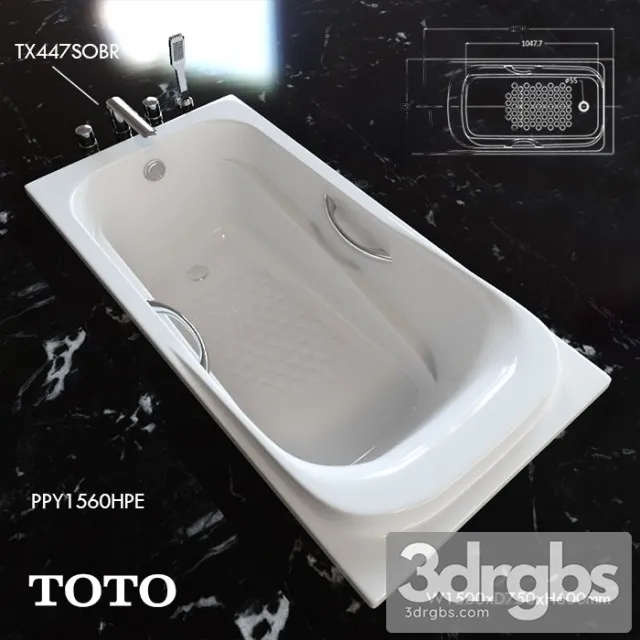 Toto Bathtub 3D Model Free