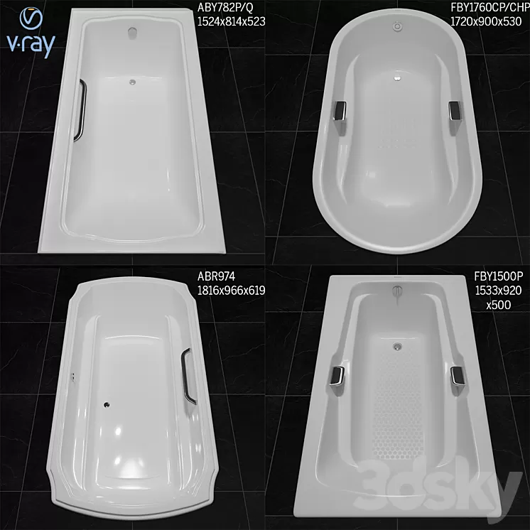 Toto bathtub 3D Model