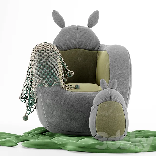 Totoro armchair 3DModel