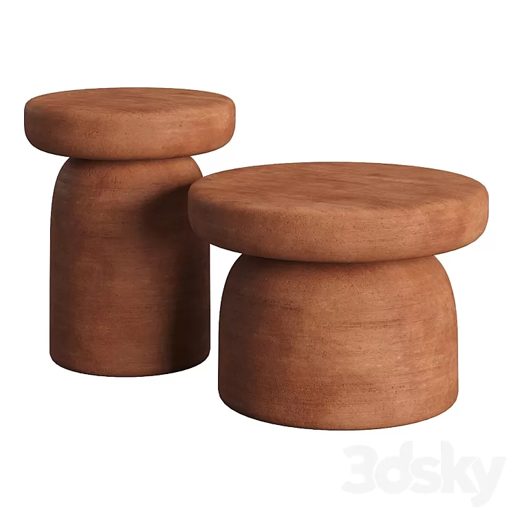 Tototo Coffee Tables by Miniforms 3D Model Free
