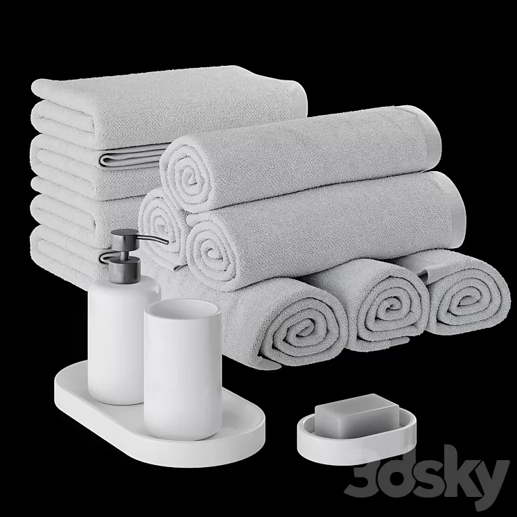 Towel 01 3D Model Free