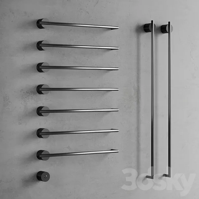 Towel dryer Equilibrio (Black Diamond) 3DModel