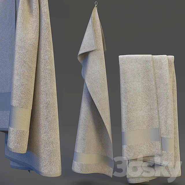 Towel hanging 3D Model