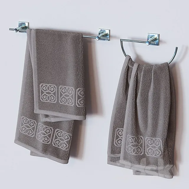 towel in the bathroom 3D Model