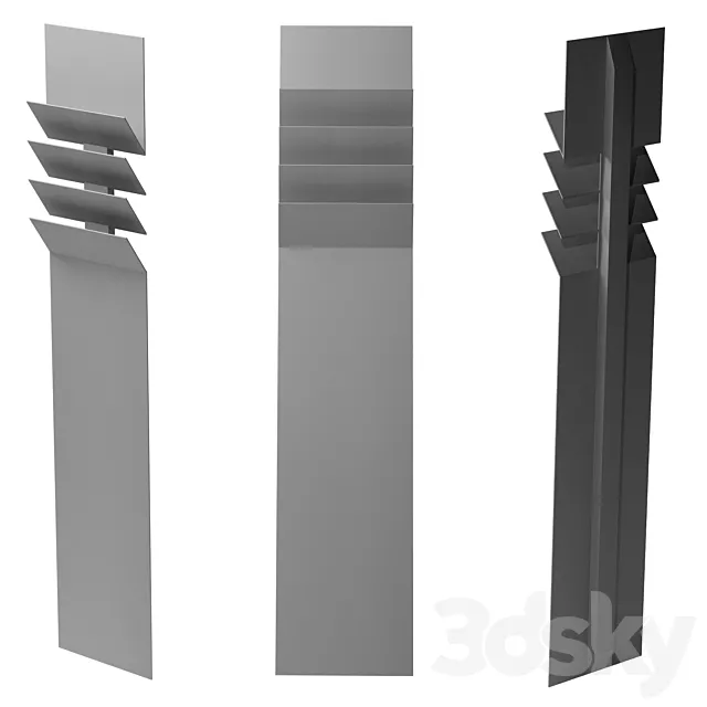 Towel Warmer Flaps 3D Model