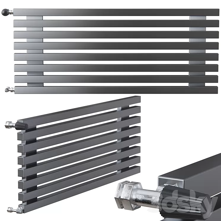 Towel warmer WH Steel Q 3D Model Free