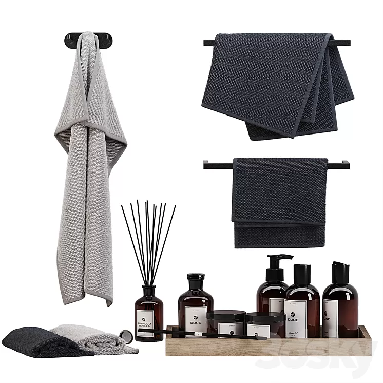 Towels 10 BY KAORI 3D Model