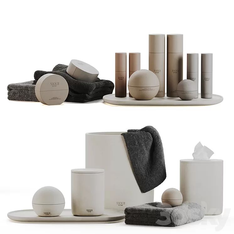 Towels 25 SKKN BY KIM set 3D Model