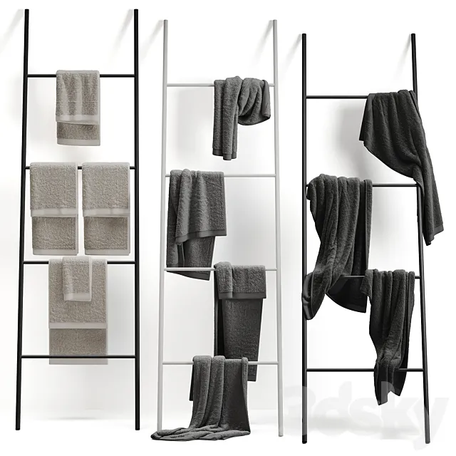 Towels 28 Bonsoirs 3D Model