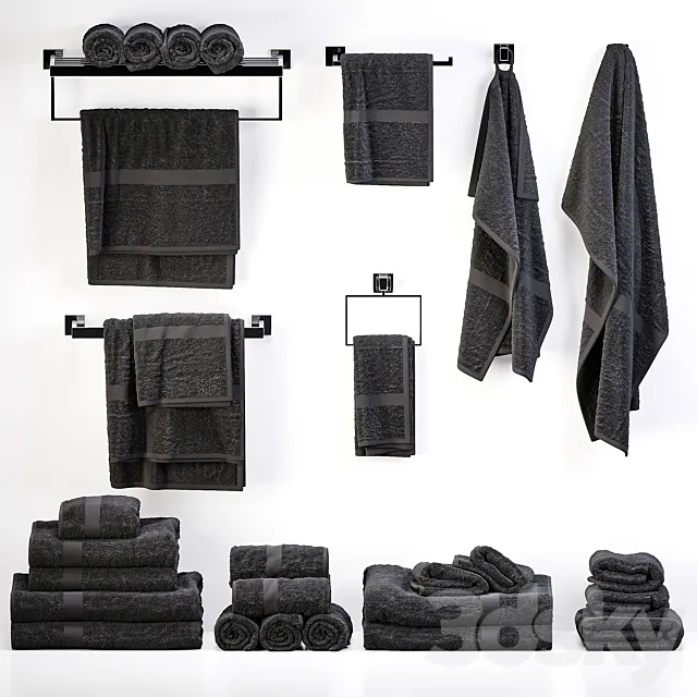 towels 37 3D Model