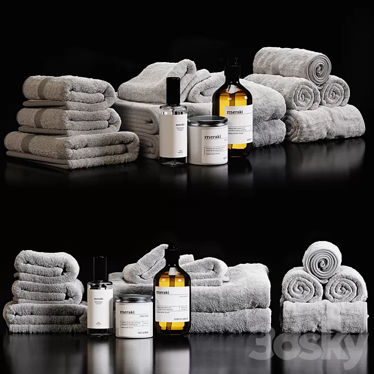 towels 40 3D Model