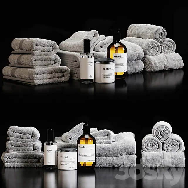 towels 40 3D Model