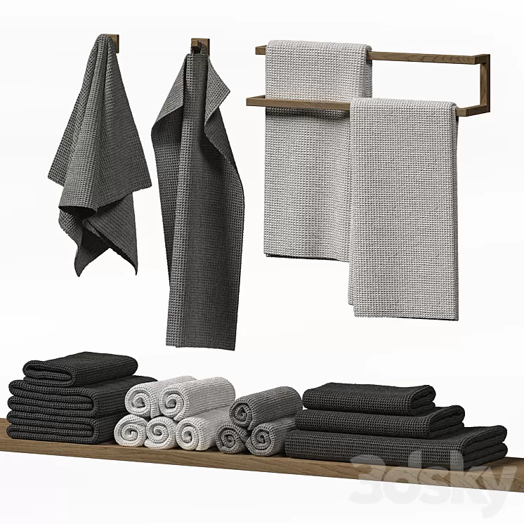 towels 57 3D Model