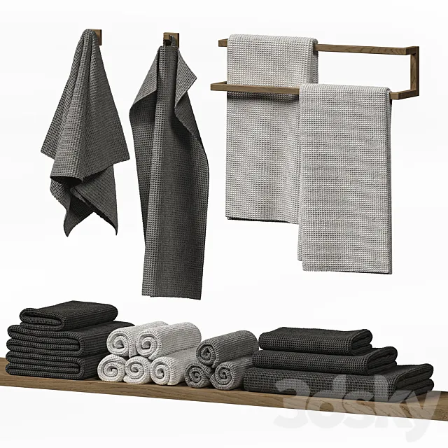 towels 57 3DModel