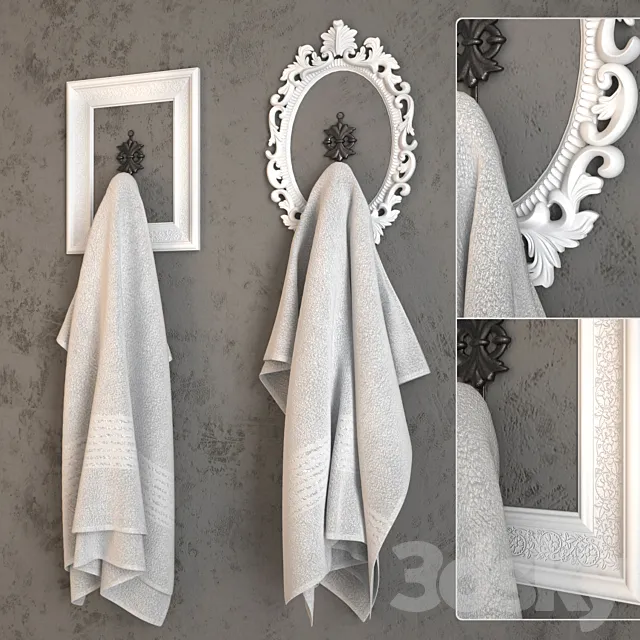 Towels and frames 3DModel