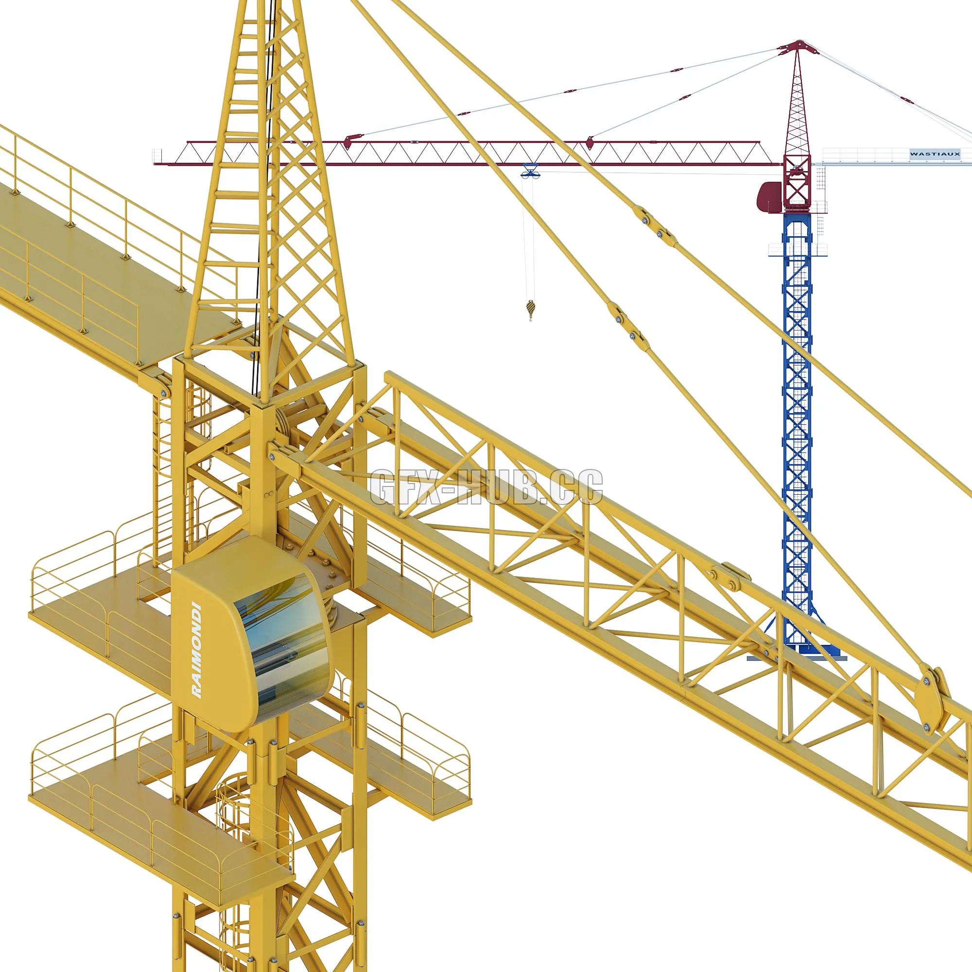 Tower crane 3D Model