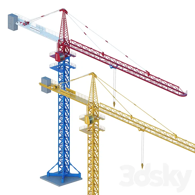 Tower crane 3D Model