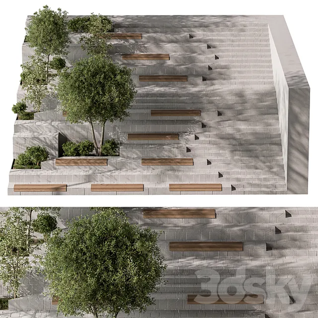 Town Landscape - Urban Environment 63 3D Model