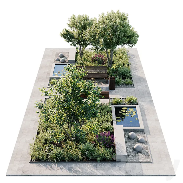 Town Square 8 3D Model