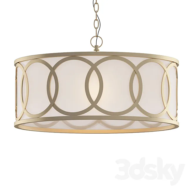 Townsend 3-Light Chandelier 3D Model