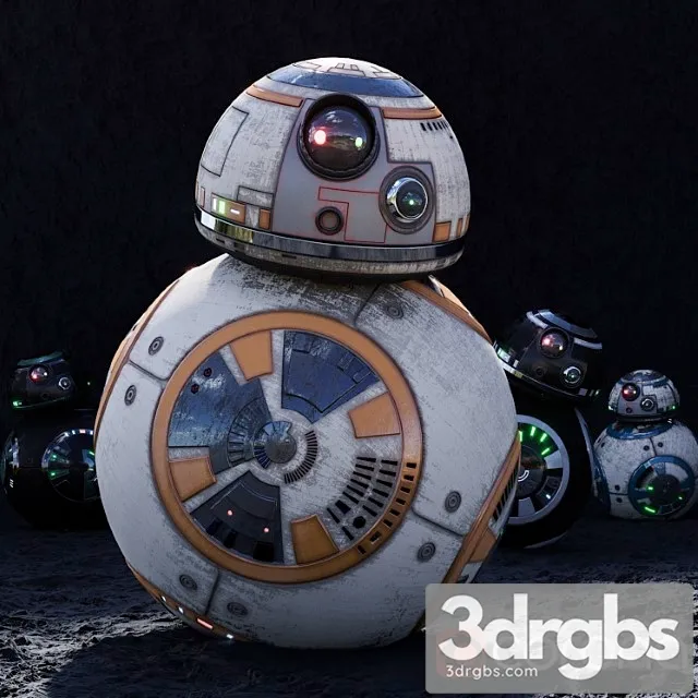 Toy Bb8 Highpoly Hd Starwarsdroid 3D Model Free