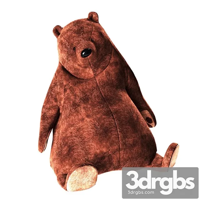 Toy Big Teddy Bear 3D Model Free
