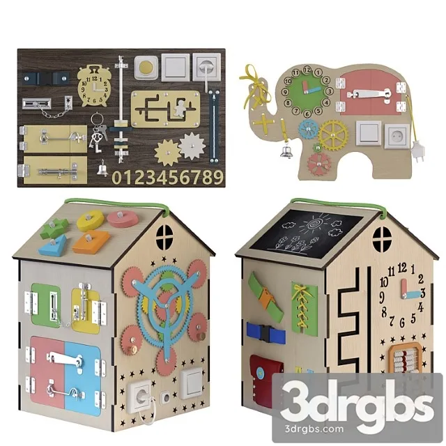 Toy Busyboard 3D Model Free
