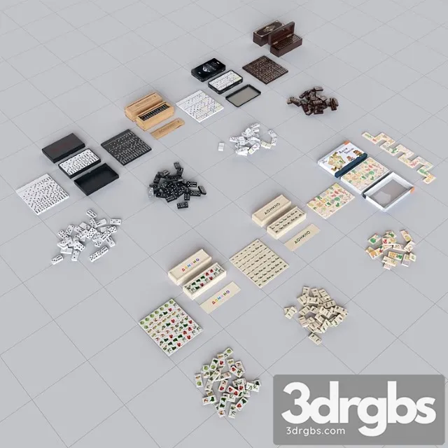 Toy Dominoes 3D Model Free