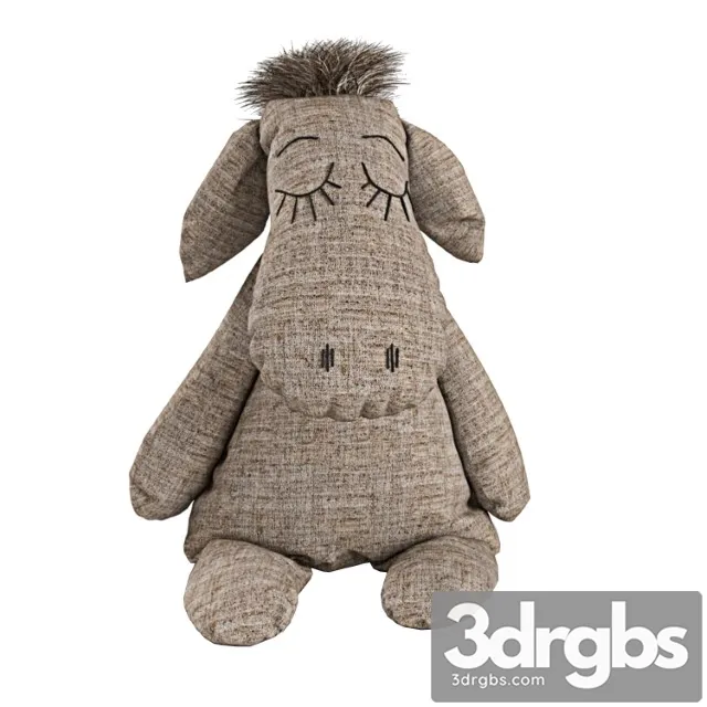Toy Donkey Fabric 3D Model Free