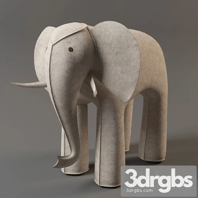 Toy Elephant From Restoration Hardware 3D Model Free