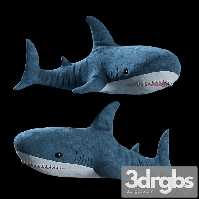 Toy Ikea Blahaj 3D Model Free