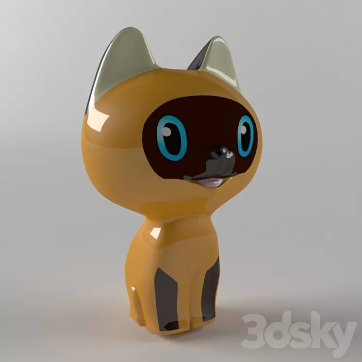 Toy Kitten Woof 3D Model