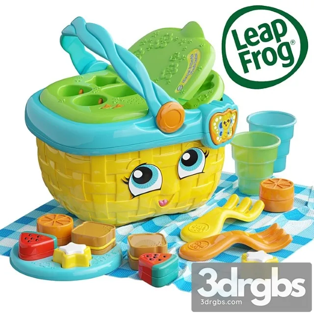 Toy Leap Frog Picnic Basket 3D Model Free