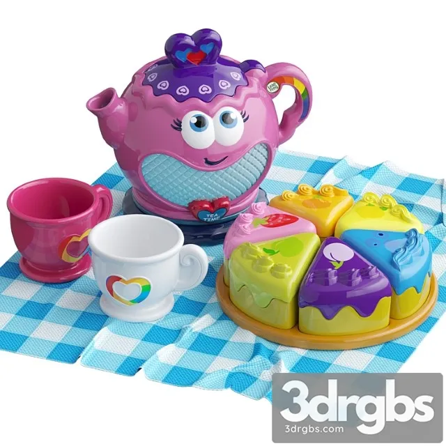 Toy Leapfrog Tea Set 3D Model Free